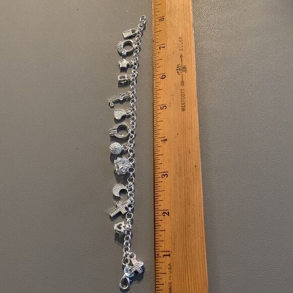 Silver Bling Charm Bracelet - Picture 4 of 4